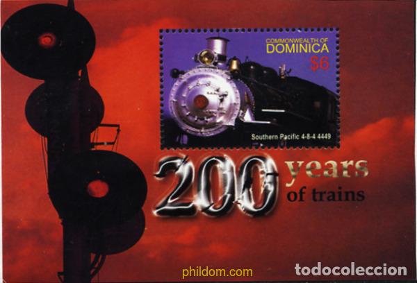 Sellos: 152105 MNH DOMINICA 2004 TRENES