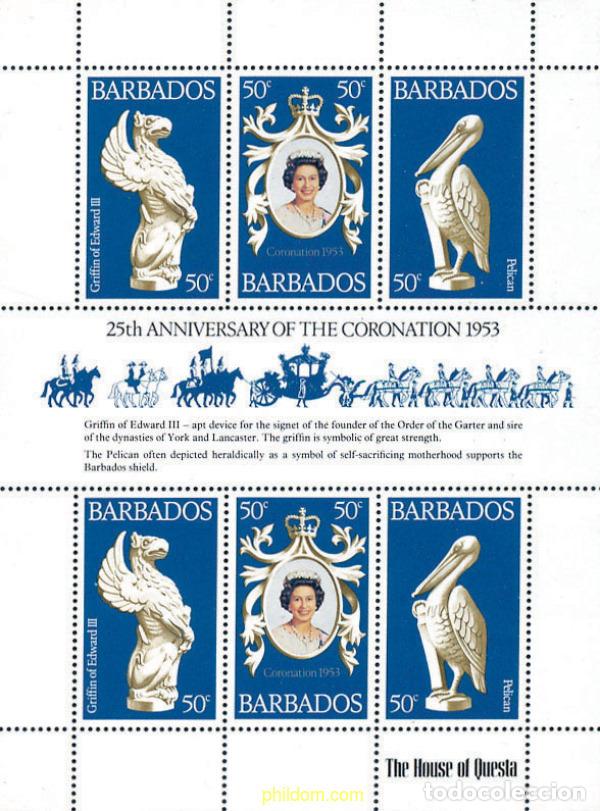 Timbres: 152546 MNH BARBADOS 1978 25 ANIVERSARIO DE LA CORONACION DE ISABEL II