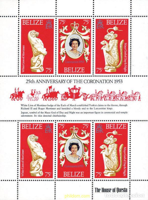 Timbres: 152548 MNH BELIZE 1978 25 ANIVERSARIO DE LA CORONACION DE ISABEL II