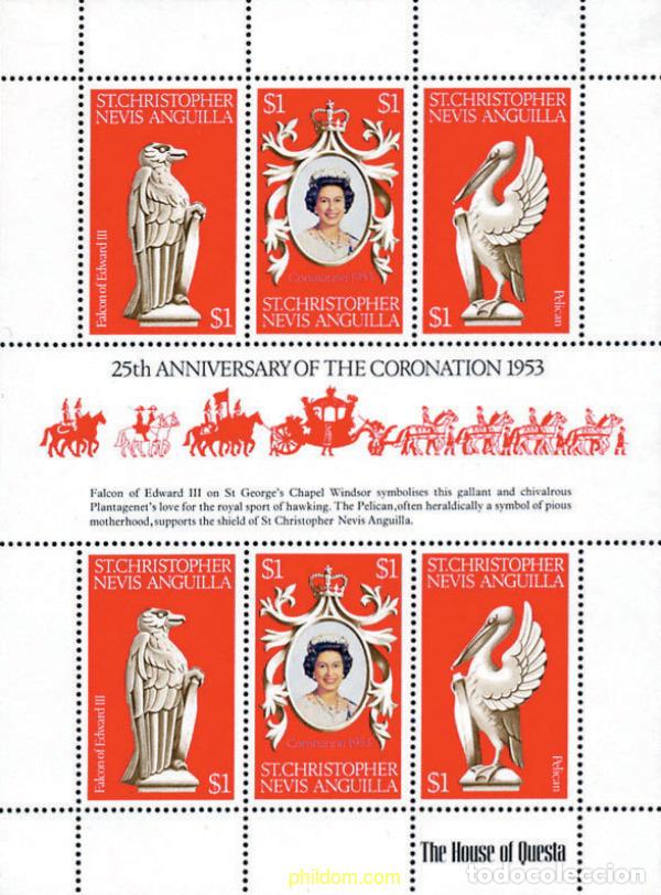 Timbres: 152610 MNH SAN CRISTOBAL-NEVIS-ANGUILLA 1978 25 ANIVERSARIO DE LA CORONACION DE ISABEL II