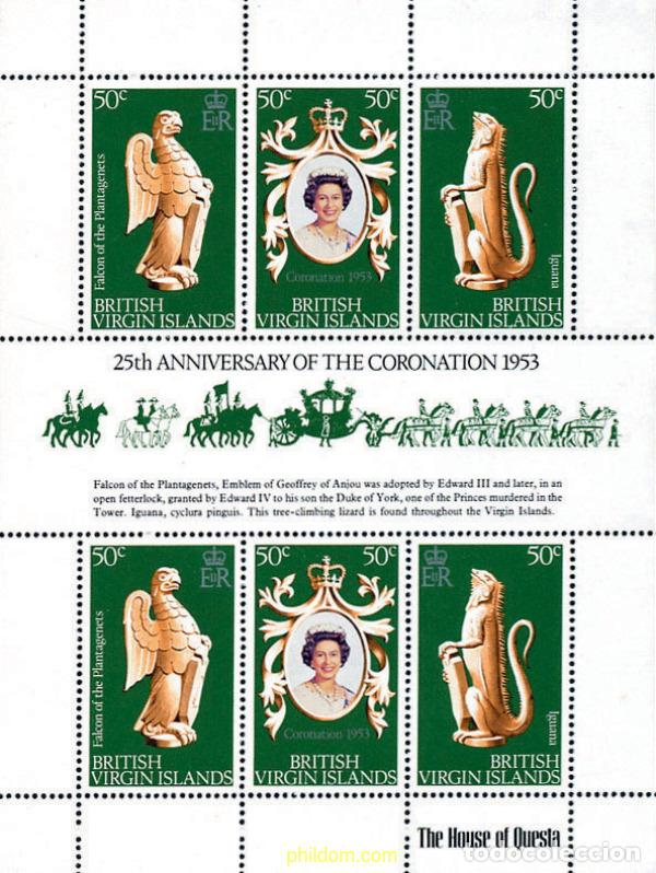 Timbres: 152641 MNH VIRGENES BRITANICAS Islas 1978 25 ANIVERSARIO DE LA CORONACION DE ISABEL II