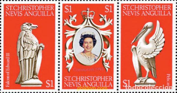 Selos: 359388 MNH SAN CRISTOBAL-NEVIS-ANGUILLA 1978 25 ANIVERSARIO DE LA CORONACION DE ISABEL II
