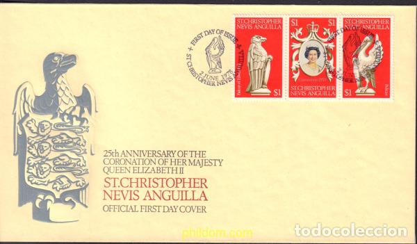 Selos: 557719 MNH SAN CRISTOBAL-NEVIS-ANGUILLA 1978 25 ANIVERSARIO DE LA CORONACION DE ISABEL II