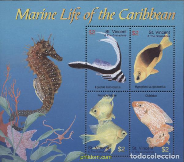 Timbres: 640794 MNH SAN VICENTE 2003 FAUNA MARINA DEL CARIBE