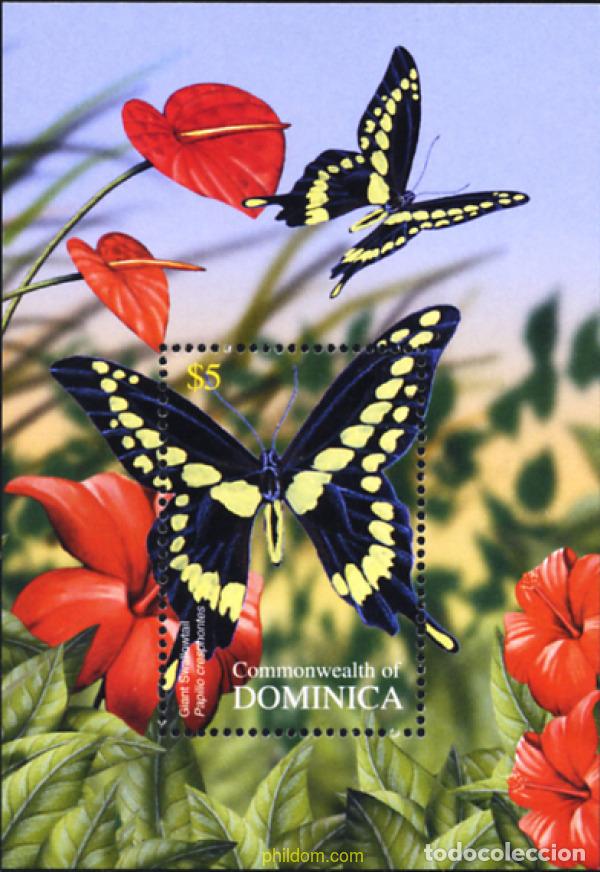 Sellos: 153866 MNH DOMINICA 2004 MARIPOSAS DE DOMINICA