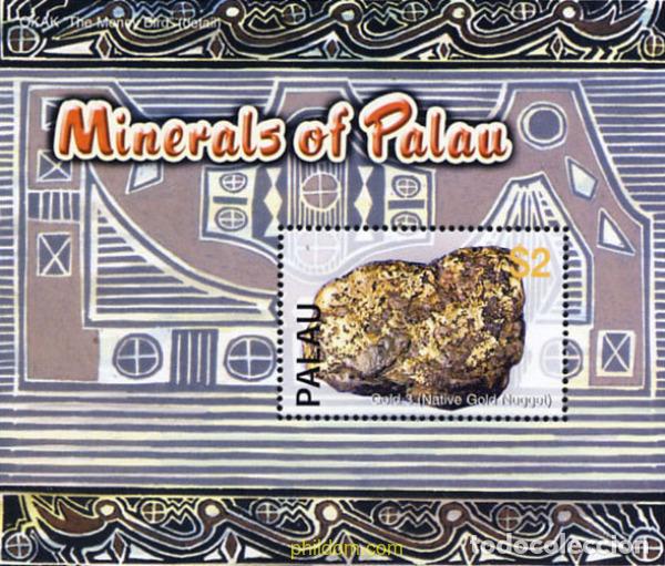 Timbres: 154611 MNH PALAU 2004 MINERALES