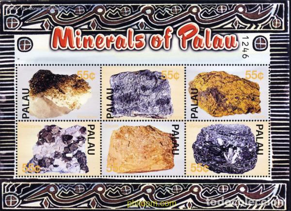 Sellos: 224889 MNH PALAU 2004 MINERALES