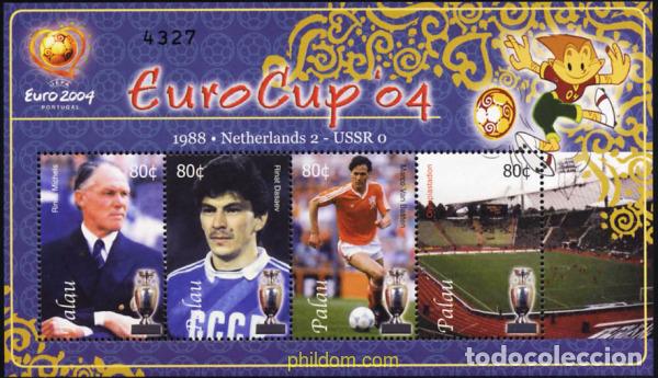 Sellos: 225058 MNH PALAU 2004 EUROCOPA DE FUTBOL. PORTUGAL 2004