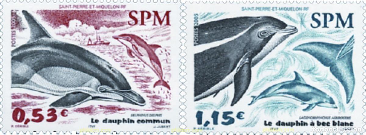 Timbres: 155037 MNH SAN PEDRO Y MIQUELON 2005 CETACEOS