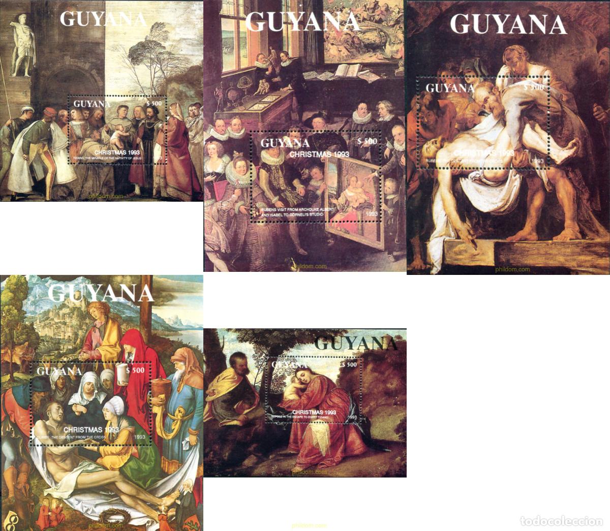 Sellos: 321534 MNH GUYANA 1993 NAVIDAD - Foto 1