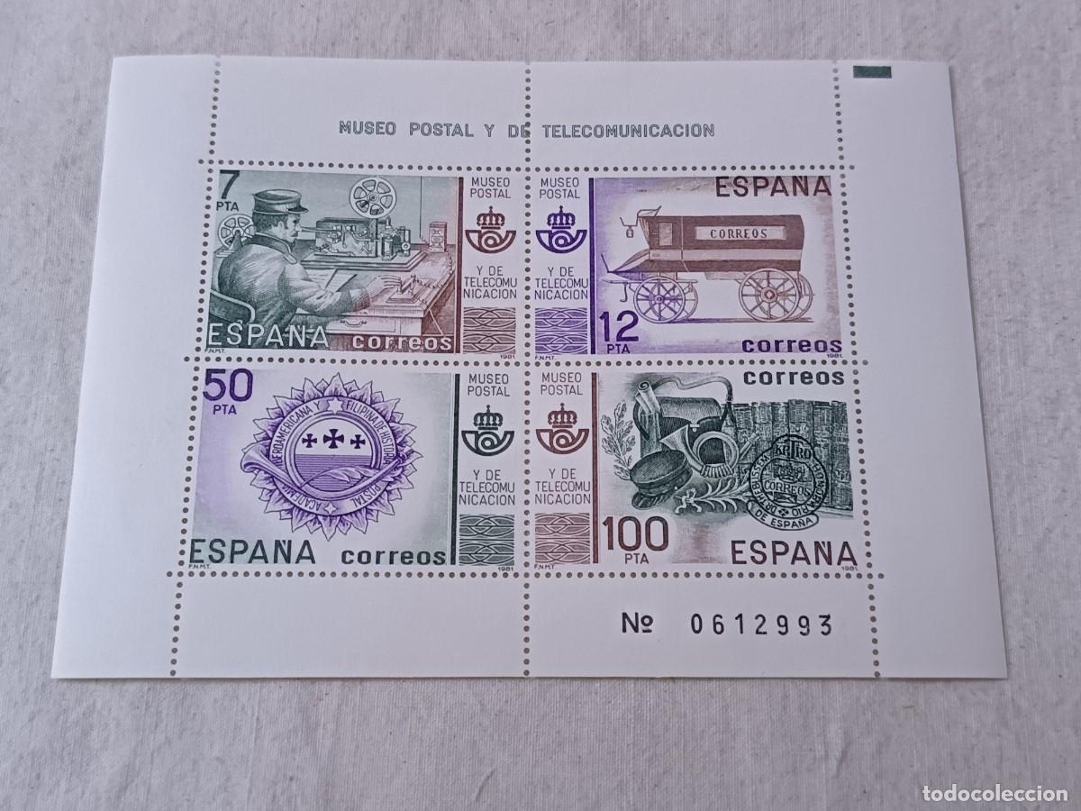 Sellos: Hoja Bloque, Museo Postal y de Telecomunicaciones, 1981