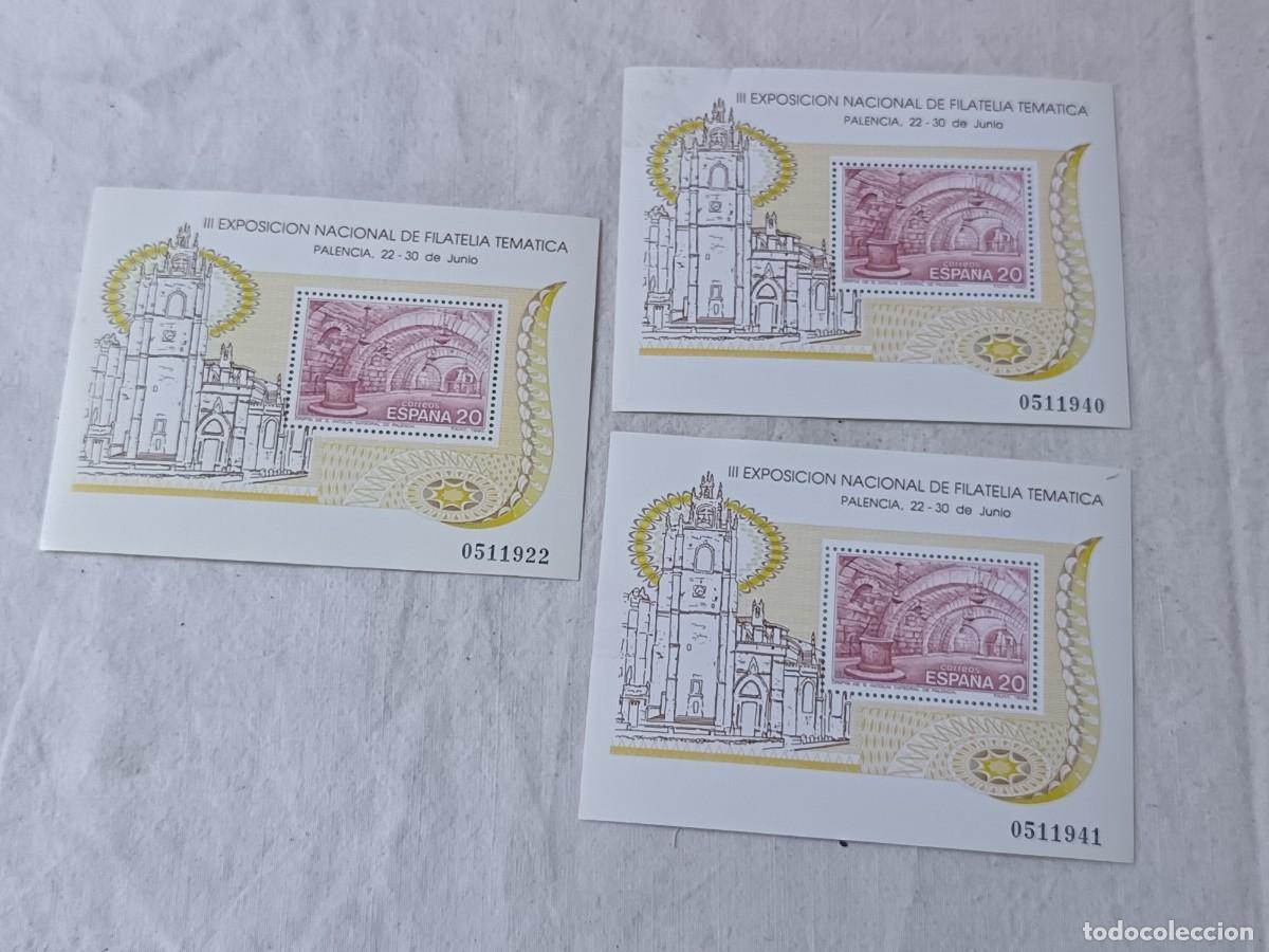 Sellos: 3 Hojas Bloque, III Exposici&oacute;n Nacional de Filatelia Tem&aacute;tica, 1990