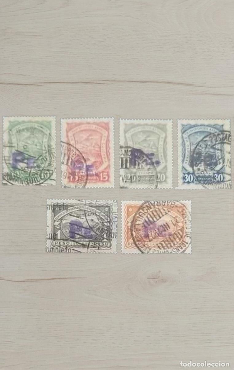 Sellos: COLOMBIA SCADTA 1923-1929 Airmail Set &ndash; 6 Rare Premium Stamps / Historic Overprints / Used Lot