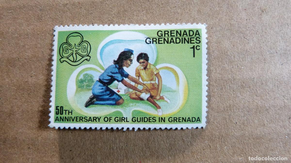 Sellos: Sello 50 th anniversary of girl guides Grenada 50 aniversario de las gu&iacute;as scouts en Granada