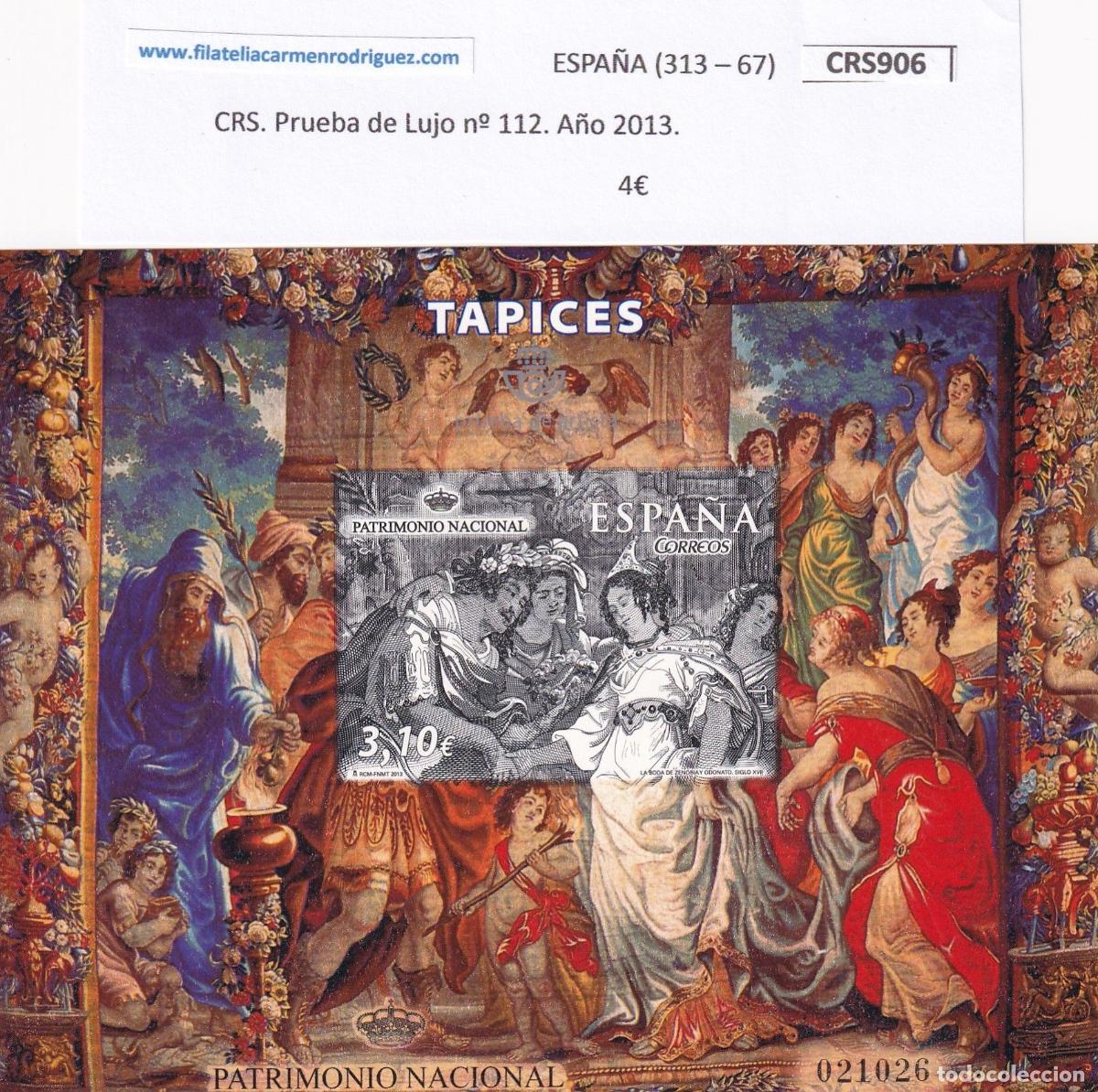 Sellos: CRS906 SELLO ESPA&Ntilde;A Prueba de Lujo n&ordm; 112. A&ntilde;o 2013.