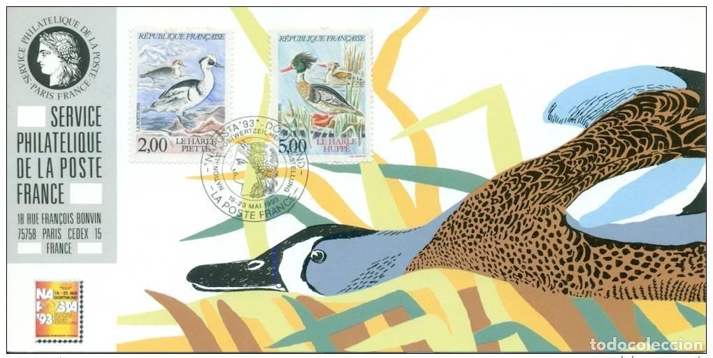 Sellos: 105 Tarjeta oficial de exhibici&oacute;n del Dortmund 1993 FDC Ducks Hupp&eacute; Piette