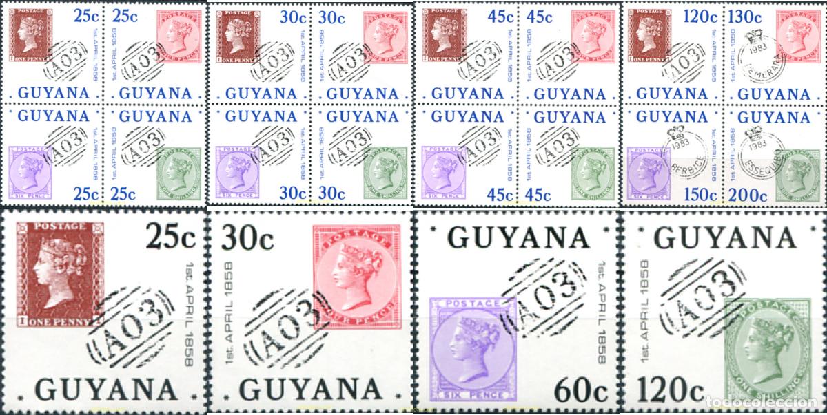 Sellos: 321337 MNH GUYANA 1983 125 ANIVERSARIO DE SELLO