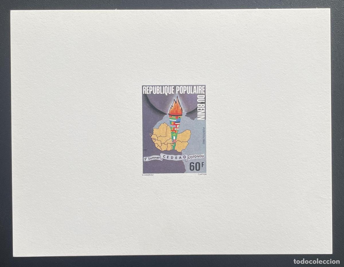 Sellos: Benin 1982 Mi. 281 evento de lujo Cumbre Coton&uacute; la CEDEAO mapa &Aacute;frica