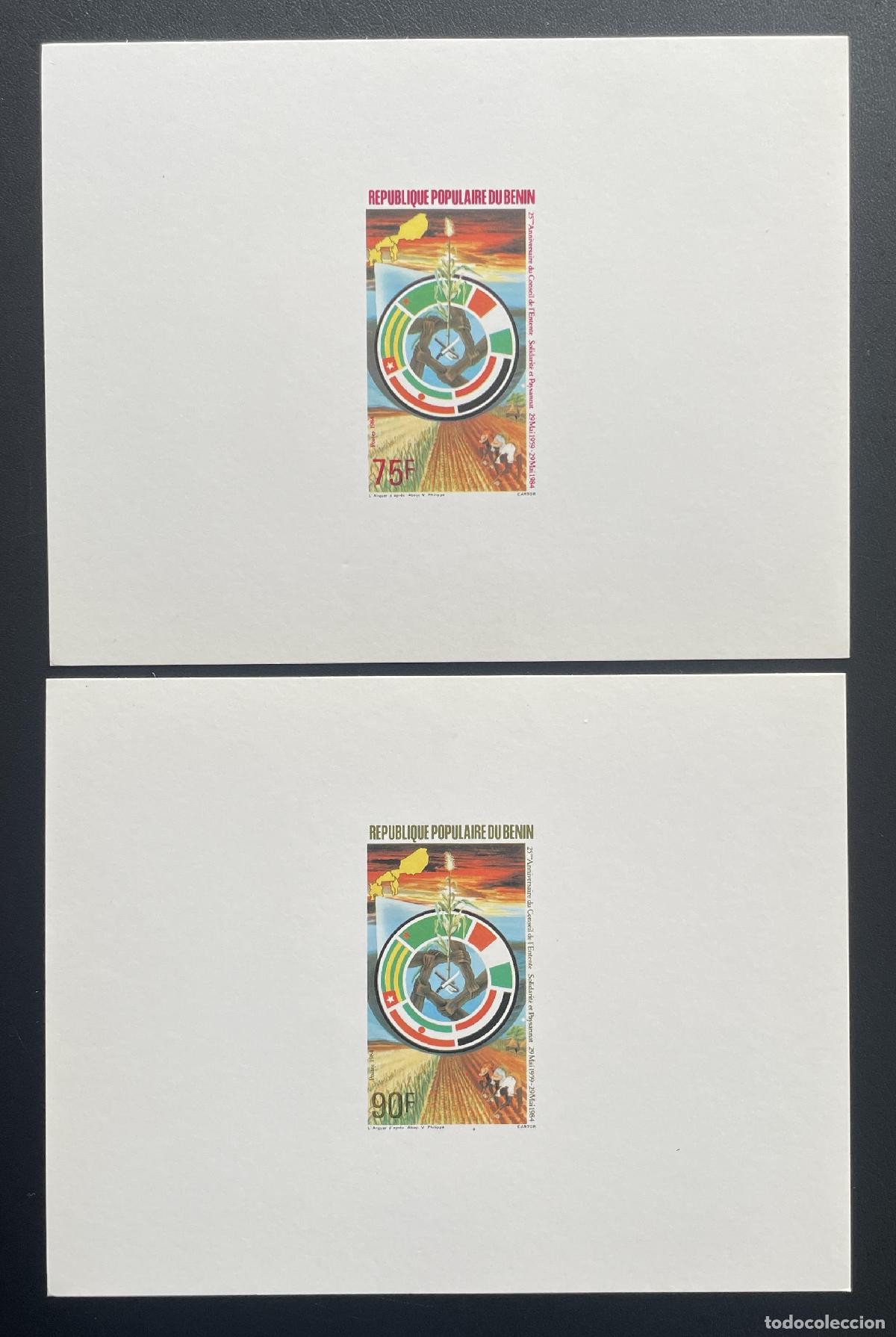 Sellos: Benin 1984 Mi. 349 - 350 banderas del Conseil Entente a prueba de lujo
