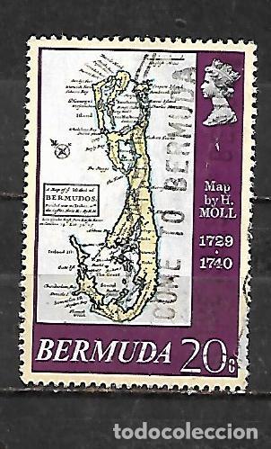Sellos: 1979: BERMUDA Mapas hist&oacute;ricos de Bermuda - Herman Moll, 1729 (usado)