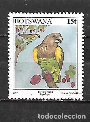 Sellos: 1997: BOTSWANA P&aacute;jaros - Lorito de Meyer​ (MH*) - Foto 1