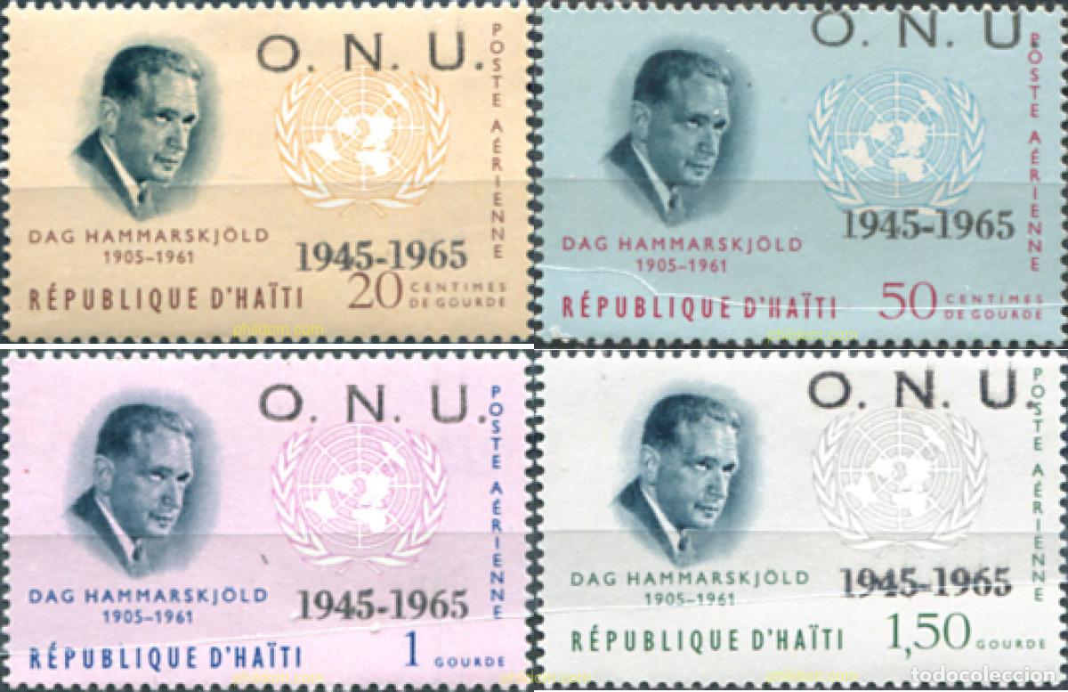 Sellos: 323638 MNH HAITI 1965 20 ANIVERSARIO DE LA ONU