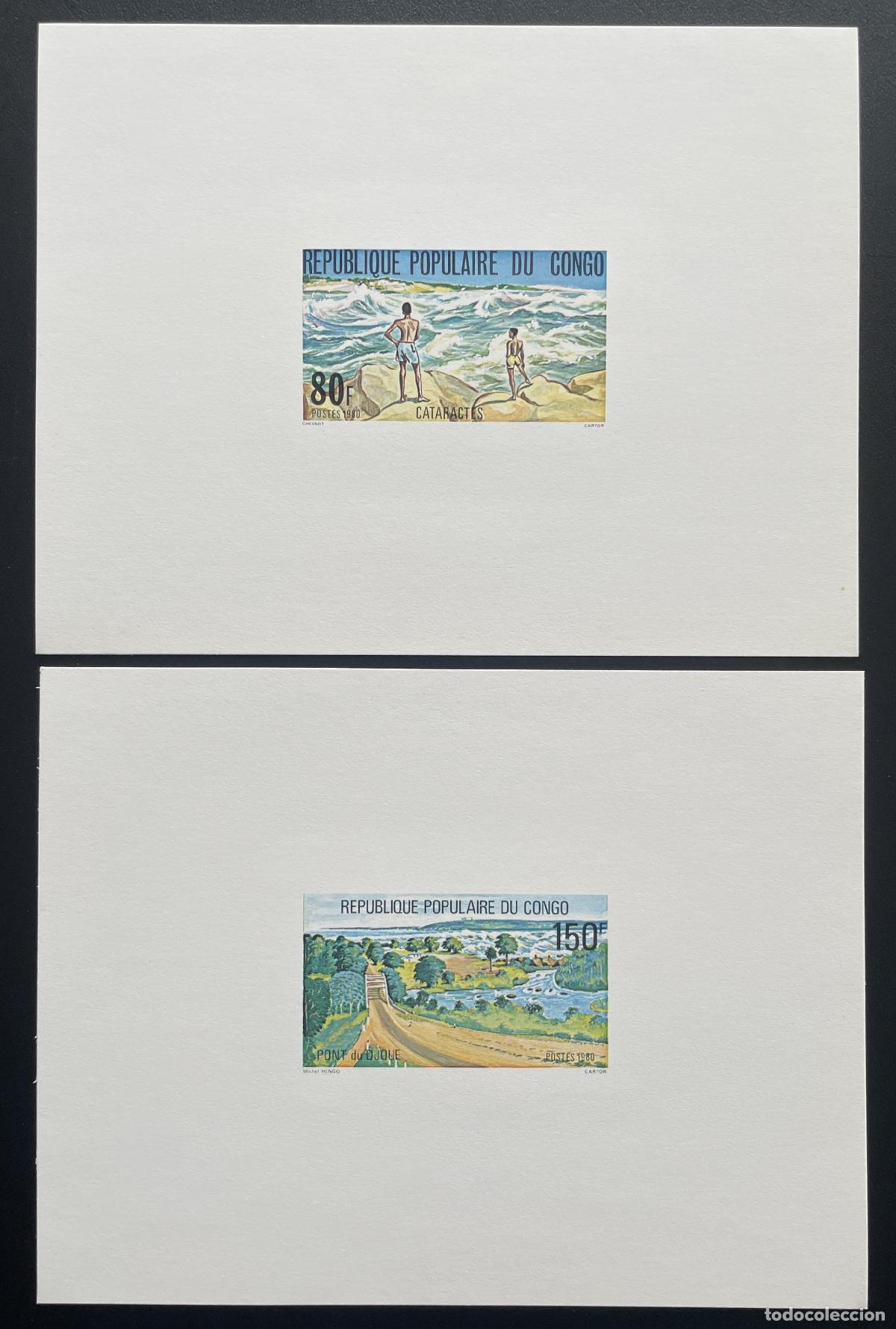 Sellos: Congo 1980 Mi. 784 - 785 puente de cataratas a prueba lujo Dlandscapes