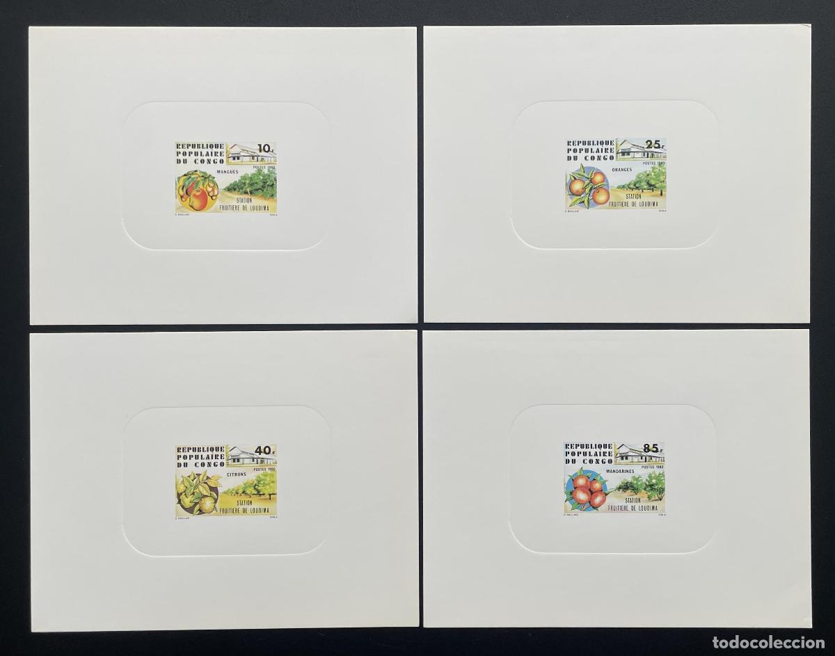 Sellos: Congo 1980 Mi. 793 - 796 frutas a prueba de lujo mango naranjas y limones