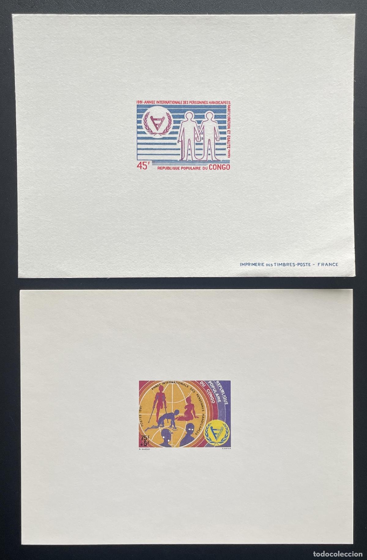 Sellos: Congo 1981 Mi. 823 - 824 evento de lujo para personas discapacitadas