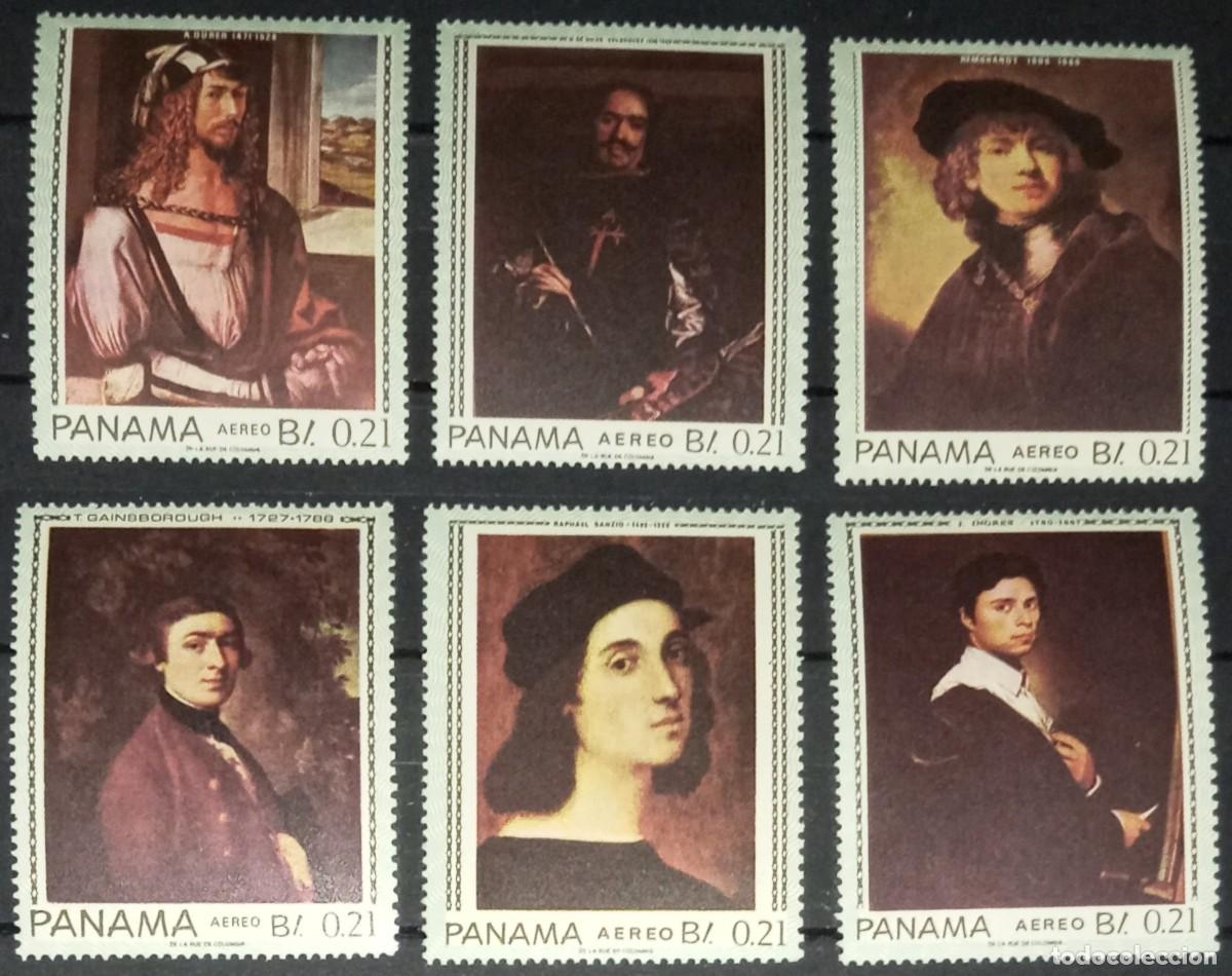 Sellos: PANAMA 1967 SERIE 6 STAMPS MNH PINTORES FAMOSOS DURER REMBRANDT GAINSBOROUGH VELAZQUEZ RAPHAEL ARTE