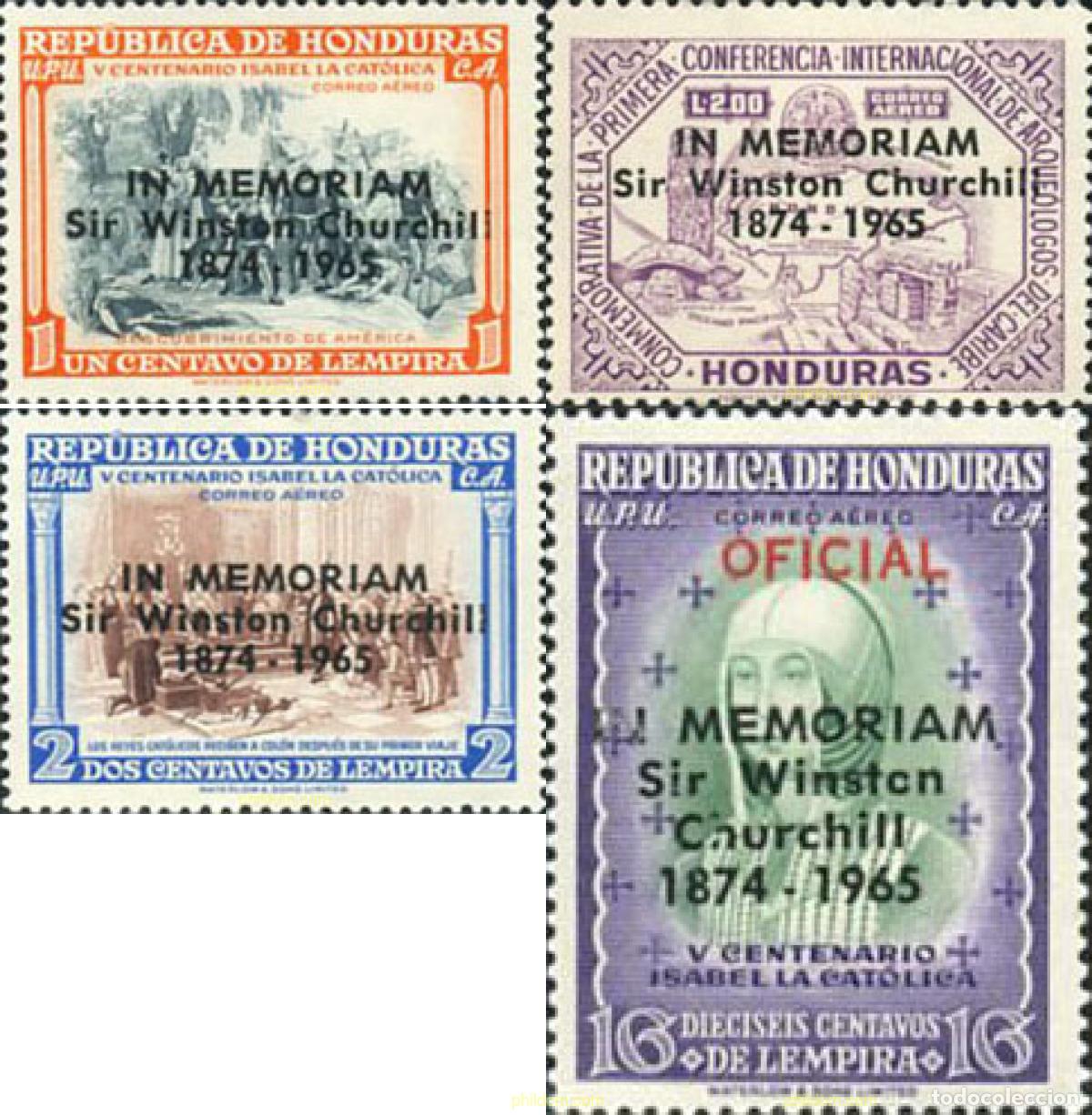 Sellos: 213928 MNH HONDURAS 1965 PERSONAJES HISTORICOS