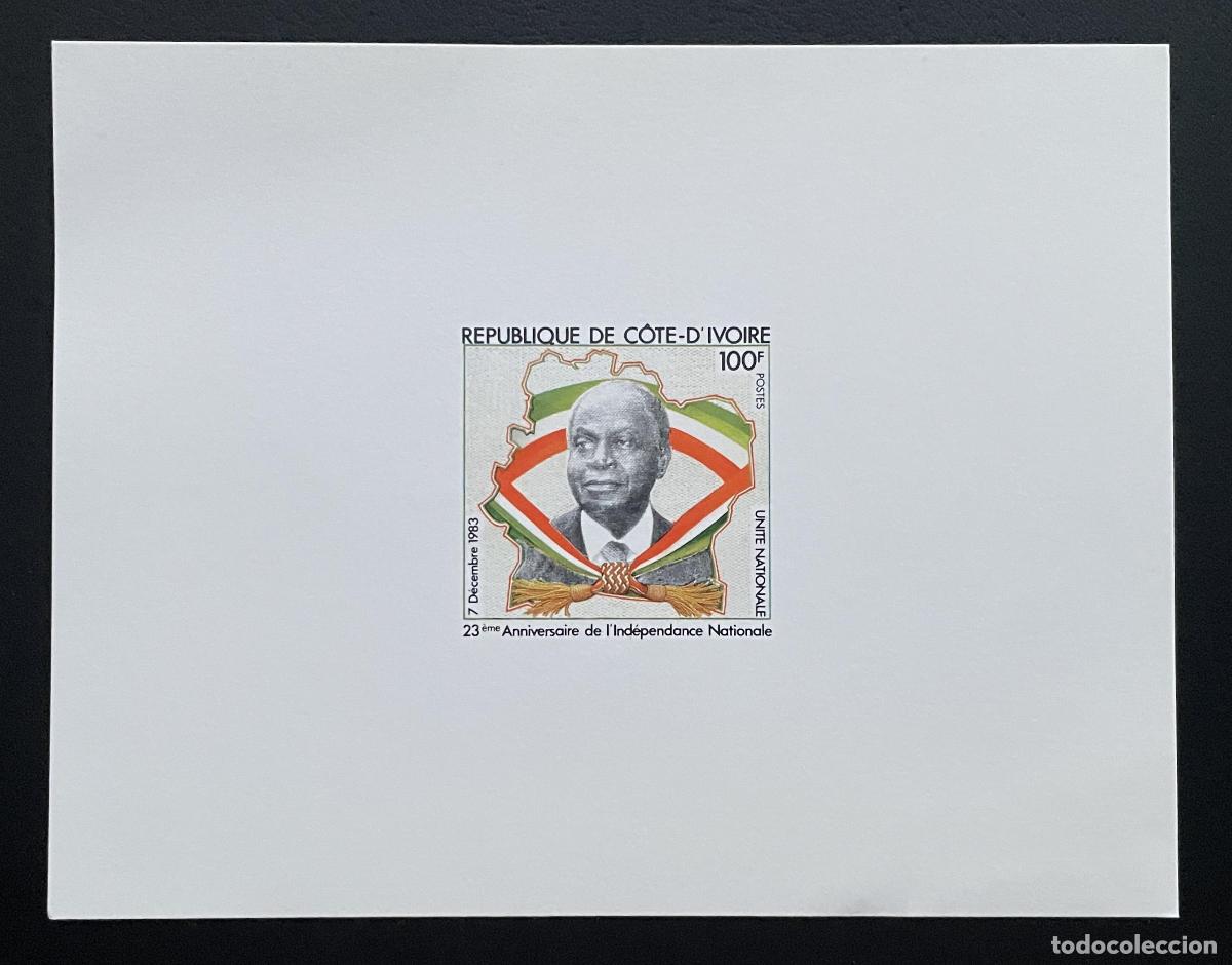 Sellos: Costa de Marfil 1983 Mi. 804 a prueba lujo Independence Houphou&euml;t-Boigny