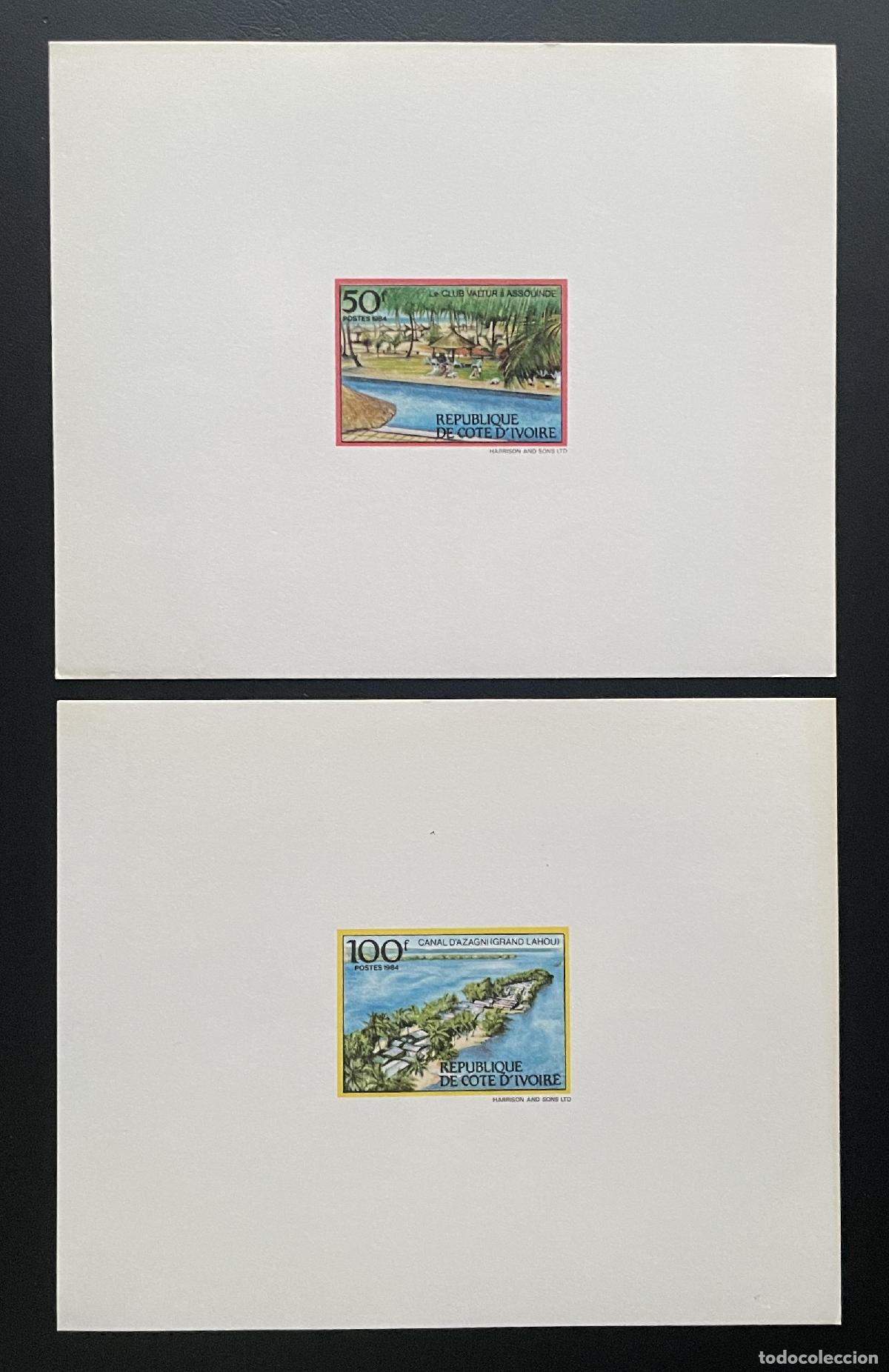 Sellos: Costa de Marfil 1984 Mi. 841 A/B eventos lujo turismo playa canal