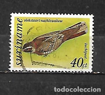 Sellos: 1977: Suriname P&aacute;jaros - Chotacabras colipinto (usado)