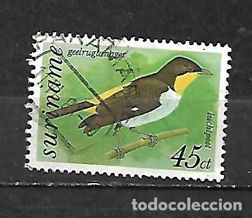 Sellos: 1977: Suriname P&aacute;jaros - Tangara gorjigualda (usado)