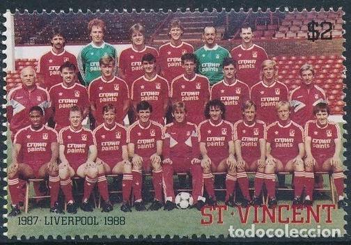 Sellos: ST. VINCENT 1987 STAMP MNH LIVERPOOL FUTBOL FOOTBALL SOCCER FUSSBALL FUTEBOL DEPORTES SPORTS