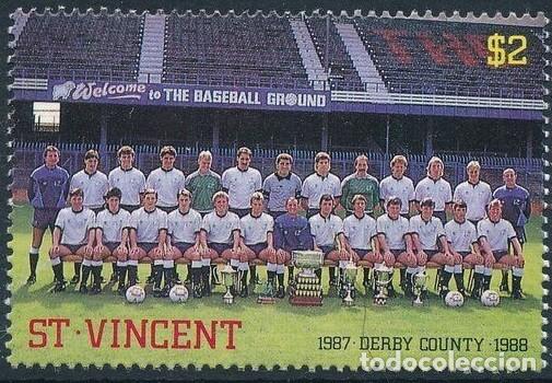 Sellos: ST. VINCENT 1987 STAMP MNH DERBY COUNTY FUTBOL FOOTBALL SOCCER FUSSBALL FUTEBOL DEPORTES SPORTS