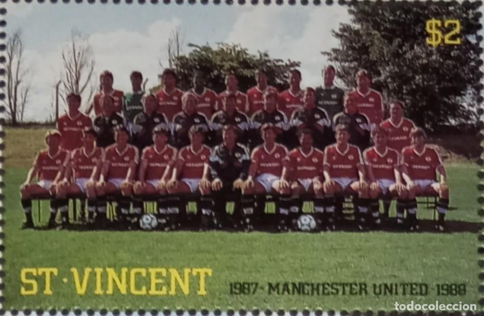 Sellos: ST. VINCENT 1987 STAMP MNH MANCHESTER UNITED FUTBOL FOOTBALL SOCCER FUSSBALL FUTEBOL DEPORTES SPORTS