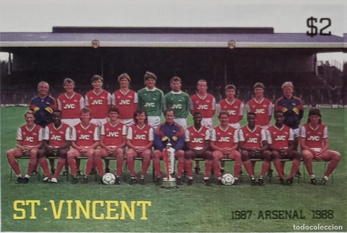 Sellos: ST. VINCENT 1987 STAMP MNH IMPERF ARSENAL FUTBOL FOOTBALL SOCCER FUSSBALL FUTEBOL DEPORTES SPORTS