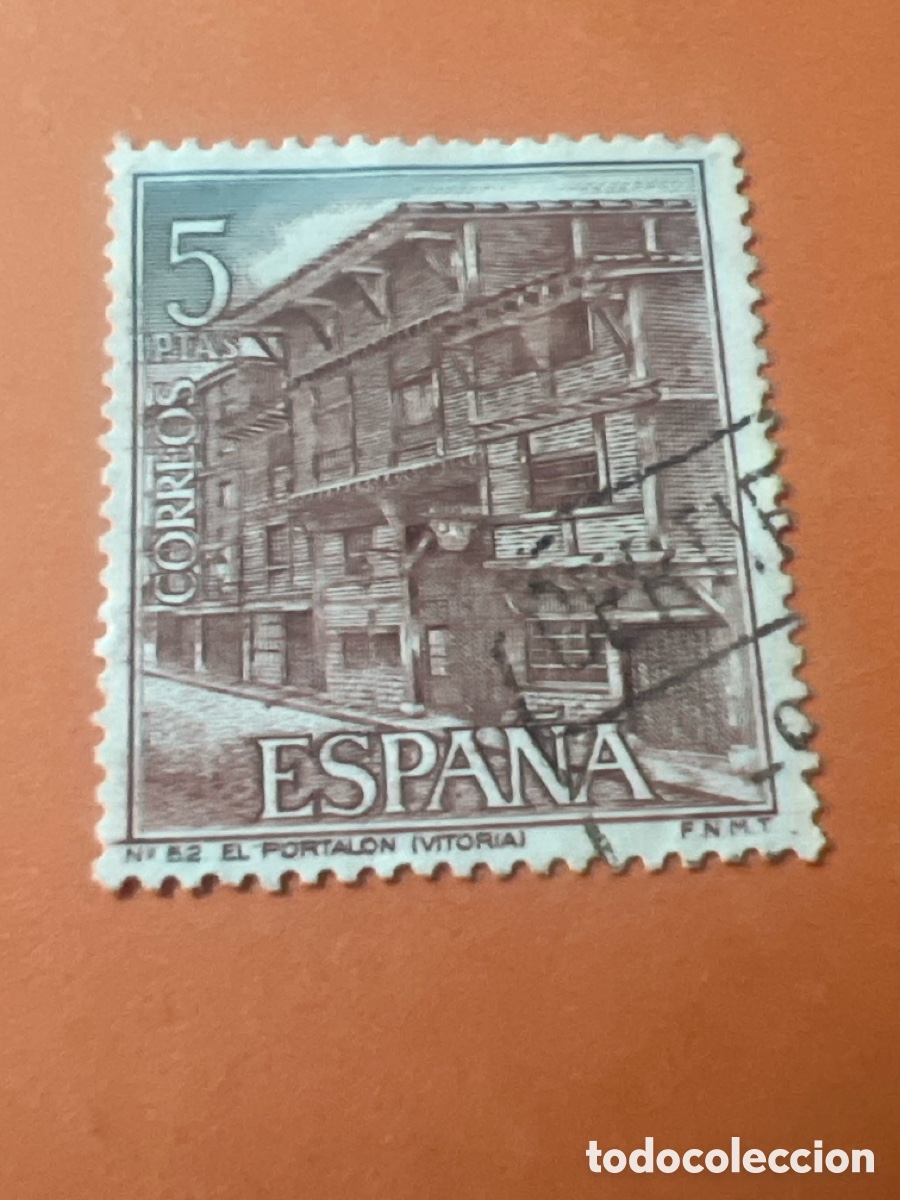 Sellos: S343. SELLO - ESPA&Ntilde;A -5 PTA - Foto 1