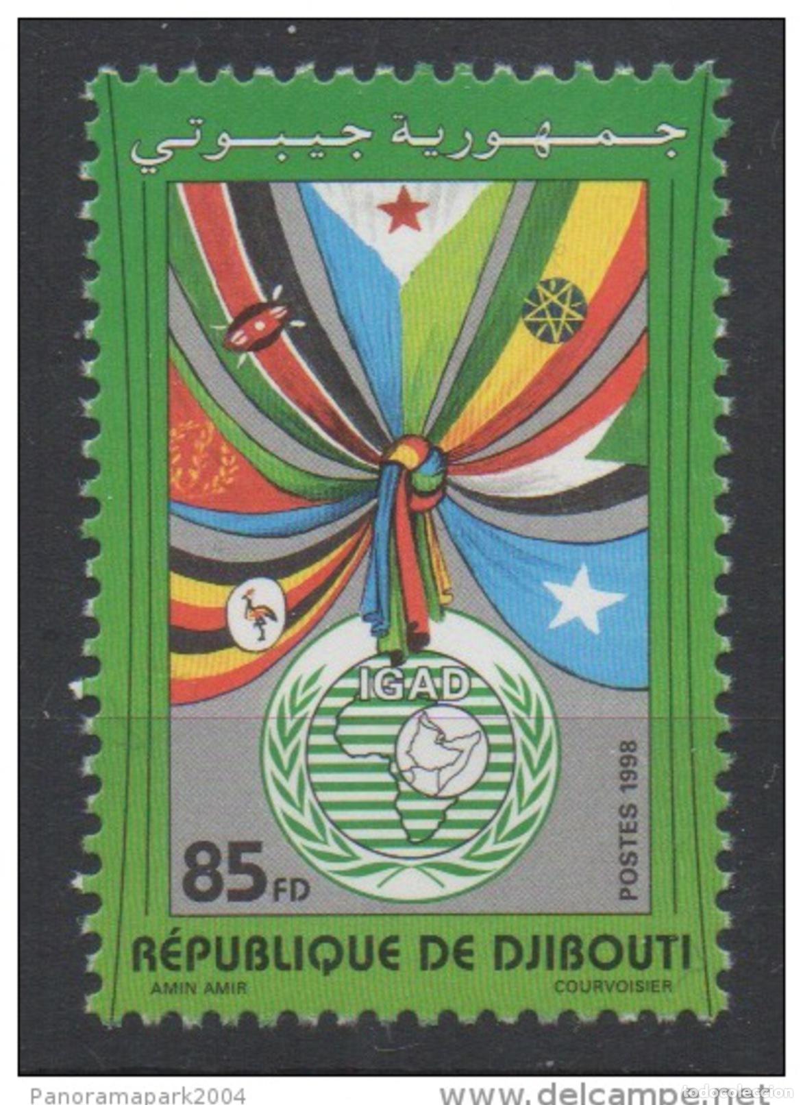 Sellos: Djibouti Schibuti 1998 Mi. 670 nueve MNH IGAD RARE