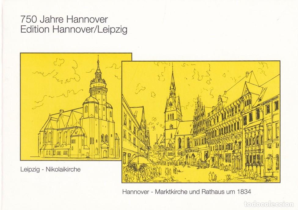 Sellos: D&iacute;ptico Alemania 1991 / 750 Aniversario de la ciudad de Hannover - 750 Jahre hannover Edition Hannov