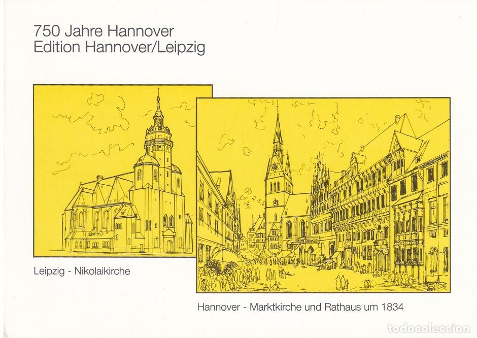 Selos: D&iacute;ptico Alemania 1991 / 750 Aniversario de la ciudad de Hannover - 750 Jahre hannover Edition Hannov
