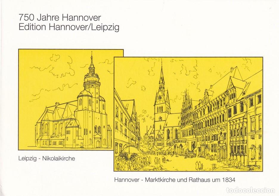 Timbres: D&iacute;ptico Alemania 1991 / 750 Aniversario de la ciudad de Hannover - 750 Jahre hannover Edition Hannov