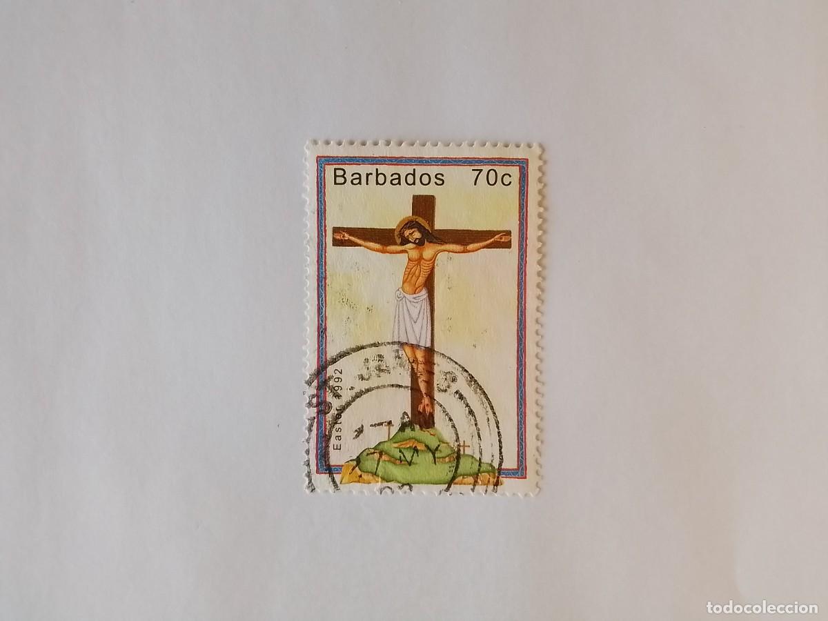 Sellos: A&Ntilde;O 1992 BARBADOS SELLO USADO