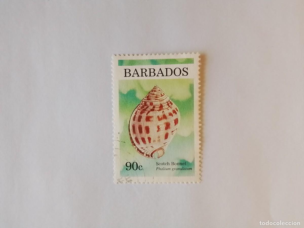 Sellos: A&Ntilde;O 1990 BARBADOS SELLO USADO