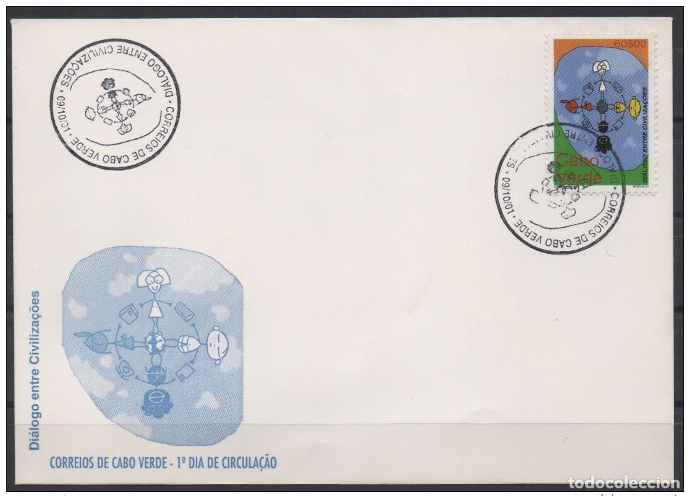Sellos: Cabo Verde 2001 Mi. 801 FDC Emisi&oacute;n conjunta Di&aacute;logo entre civilizaciones y