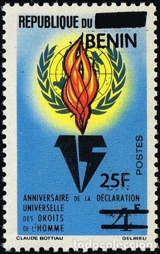 Sellos: Ben&iacute;n 2009 Mi. 1472 sobrecargado Declaraci&oacute;n Derechos Humanos ONU