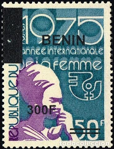 Sellos: Ben&iacute;n 2009 Mi. 1509 sobrecargado 300F A&ntilde;o Internacional de la Mujer 1975