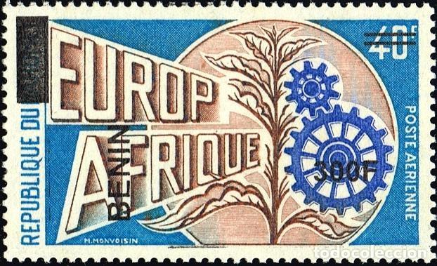 Sellos: Ben&iacute;n 2009 Mi. 1541 sobrecargado 300F Europ&aacute;frica correo a&eacute;reo